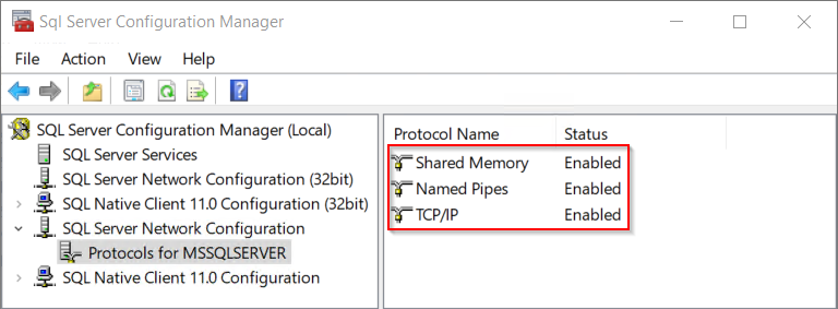 SQL Server Network Configuration for Orion platform