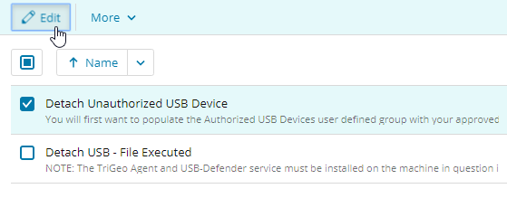 Configure USB Defender to allow or disallow specific user groups in SEM