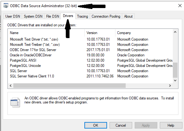 Odbc Data Source Returned An Error Data Source Name Not Found And No Default Driver Specified 9948
